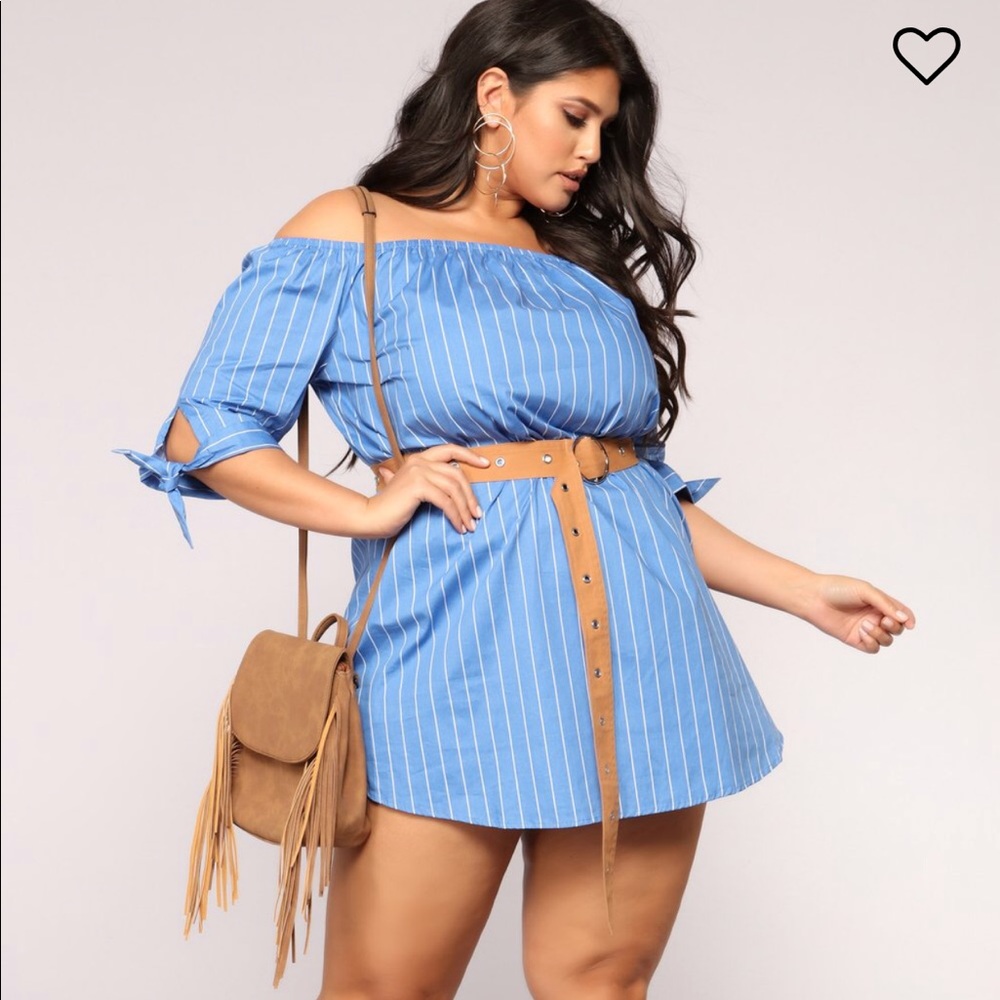 Cotton striped dress NWOT